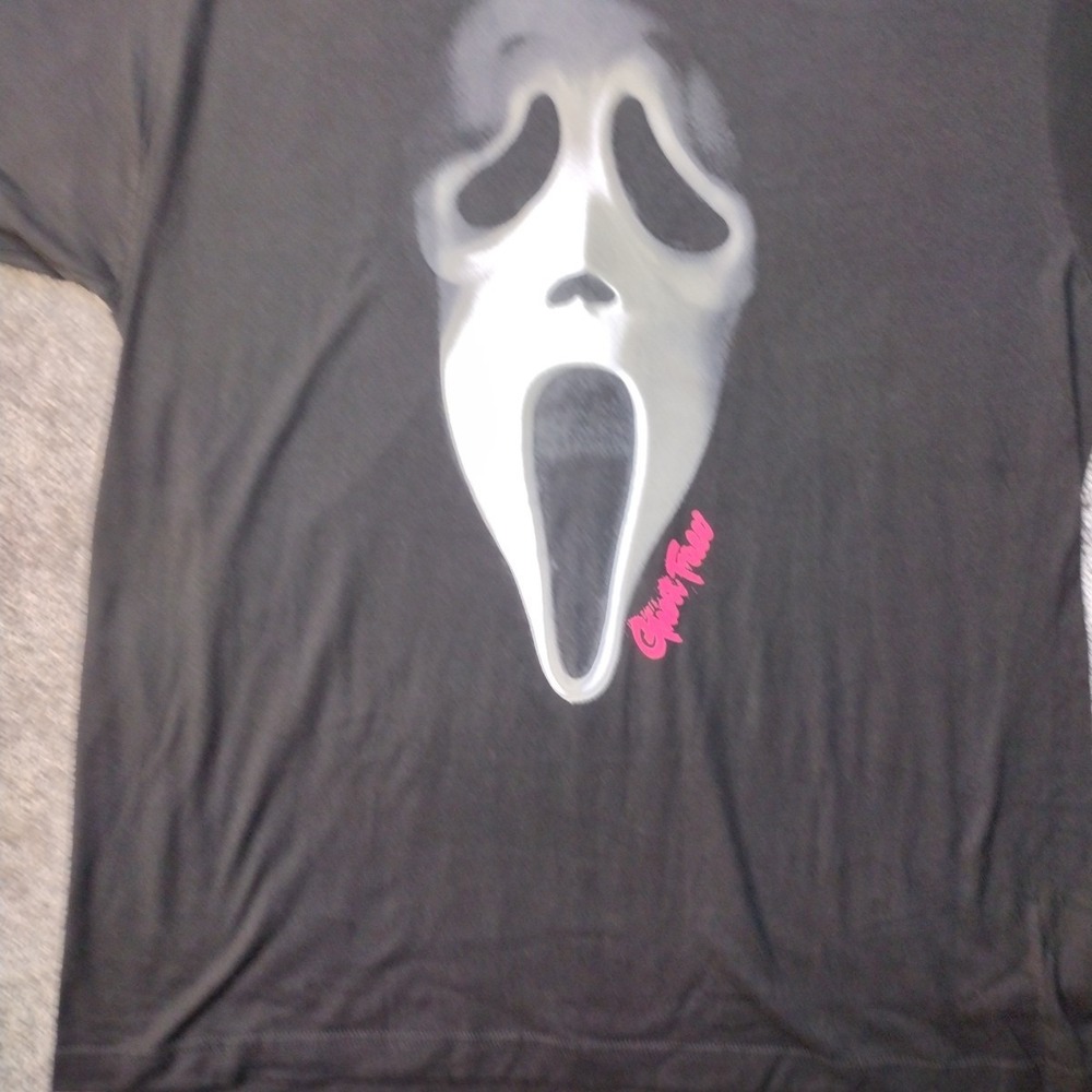 NEW Ghost Face T Shirt Men's Size XL The ICON of Halloween Black Tee Scream Face - Picture 4 of 13